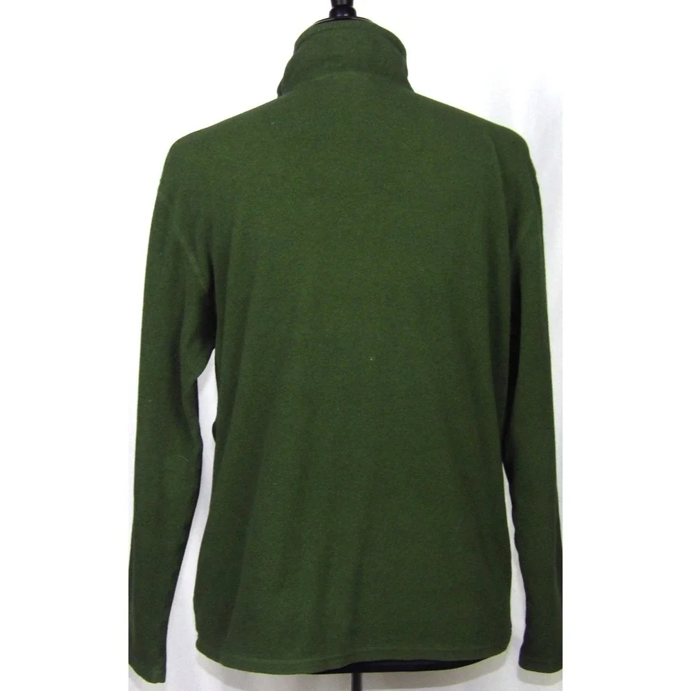 The North Face Dark Green Light‎ Weight 1/4 Zip Fleece Jacket Men's Large